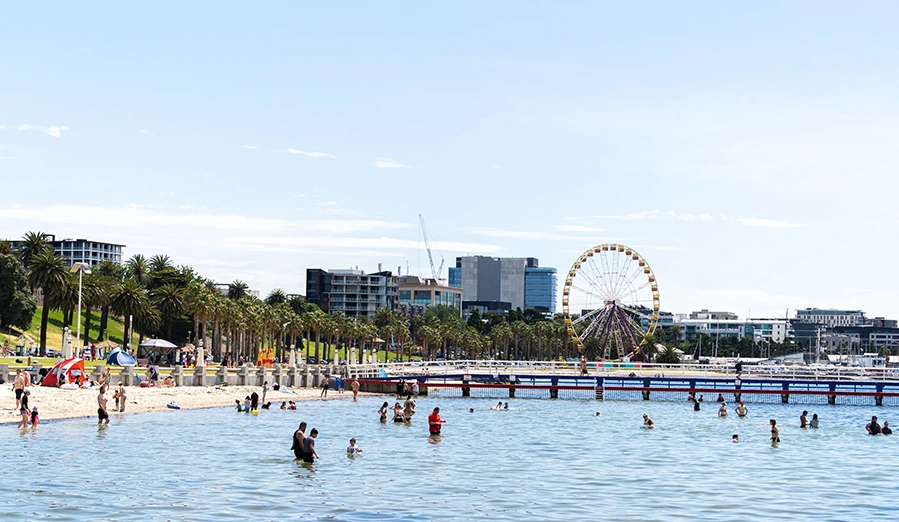 The Eastern Beach Promenade in Geelong